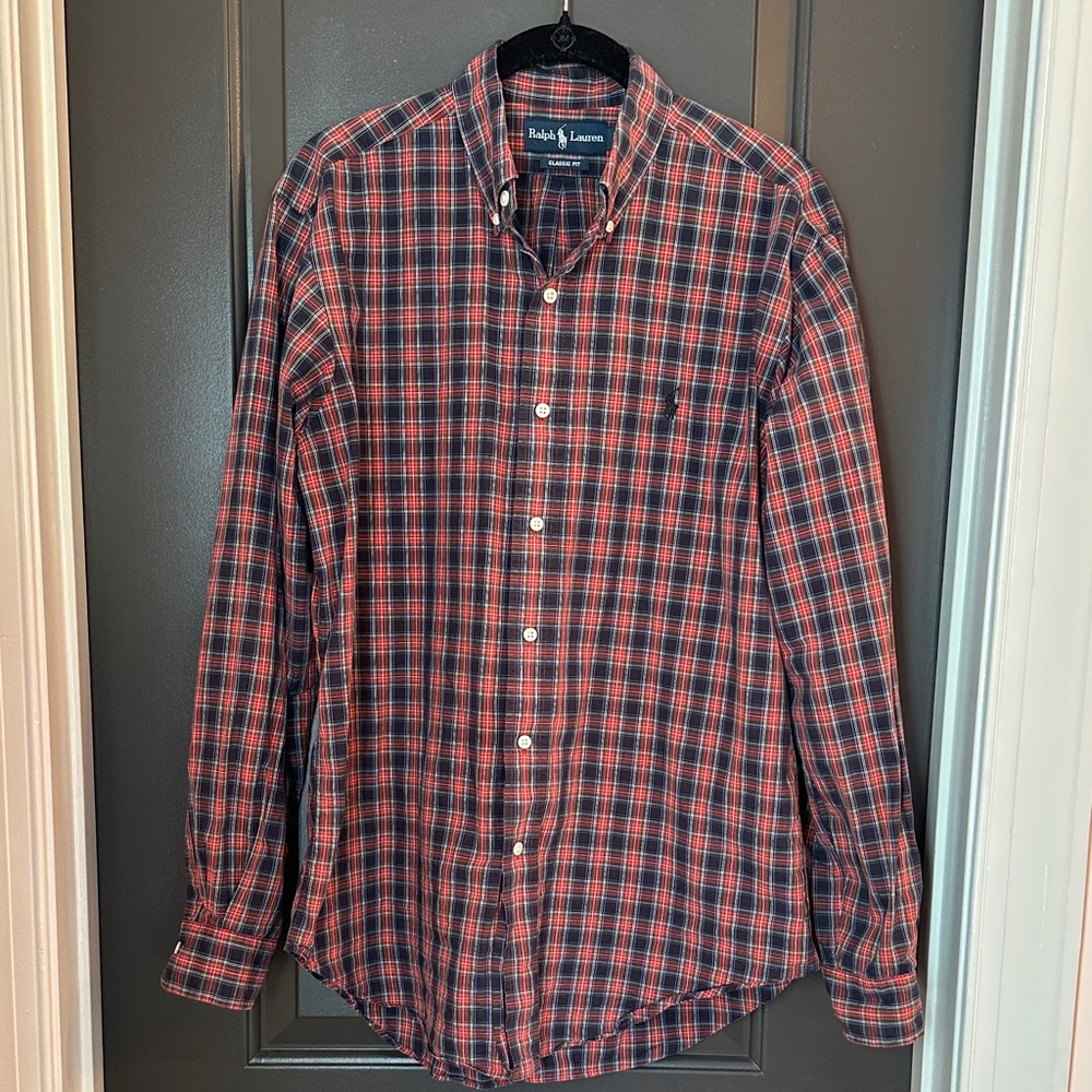 Ralph Lauren Men's Plaid Shirt Size M‎